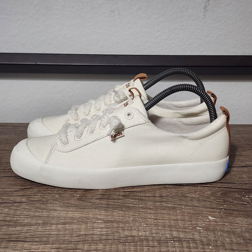 Keds Jual Kickback Toe Cap Women's Shoes Size 8.5 White